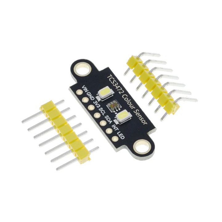 TCS34725 Color Sensor TCS3472 RGB Sensor Recognition Module RGB Development Board IIC for STM32,Double Hole Easy Install