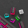 Game Translucent Keycap for Mechanical Keycap Pink Double Shot Black Set Pudding Keycaps. 