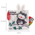 Baby Kids Fabric Books Early Learning Educational Cloth Book 0-12 Months Develop Cognize Animal Tails Reading Toy. 
