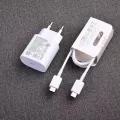 Samsung 25W Travel Adapter 3A Super Fast Charging PD 3.0 Fast Charger USB-C UK Plug Wall Adapter For Galaxy S22 S21 Ultra S20 S20+ Note 20 10 10+ 5G A90 A80 A70 A71 A73 A53 A33 with USB Type-C Cable. 