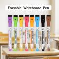 8 Colors Magnetic Dry Erase Markers Fine Tip Erasable Whiteboard Pens for Kids Teachers Office School Student Classroom. 