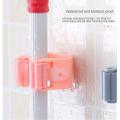 Position Mop Holder Wall Mounted Broom Hanger Mop Organizer Holder Rack. 