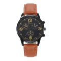 Qingwen  Fashion Geneva Watch Business Fake Three-Eye Men's Watch Shell. 