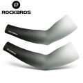 ROCKBROS Gradient Ice Fabric Breathable UV Protection Running Arm Sleeves Fitness Basketball Elbow Pad Sport Cycling Arm Warmers. 
