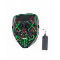 Halloween Mask Light Up, Hacker Purge Mask, Scary LED Mask for Cosplay Costumes Festival Carnival Party Gifts Kids Men Women. 