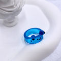 Cute Smile Frog Rings For Women Girls Funny Cartoon Animal Rings Aesthetic Jewelry Greative Friendship Ring Party Travel Gifts. 