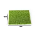 【ZOSR】15x15cm/30x30cm Artificial Lawn Grass Mat Rug Turf Miniature Ornament outdoor. 