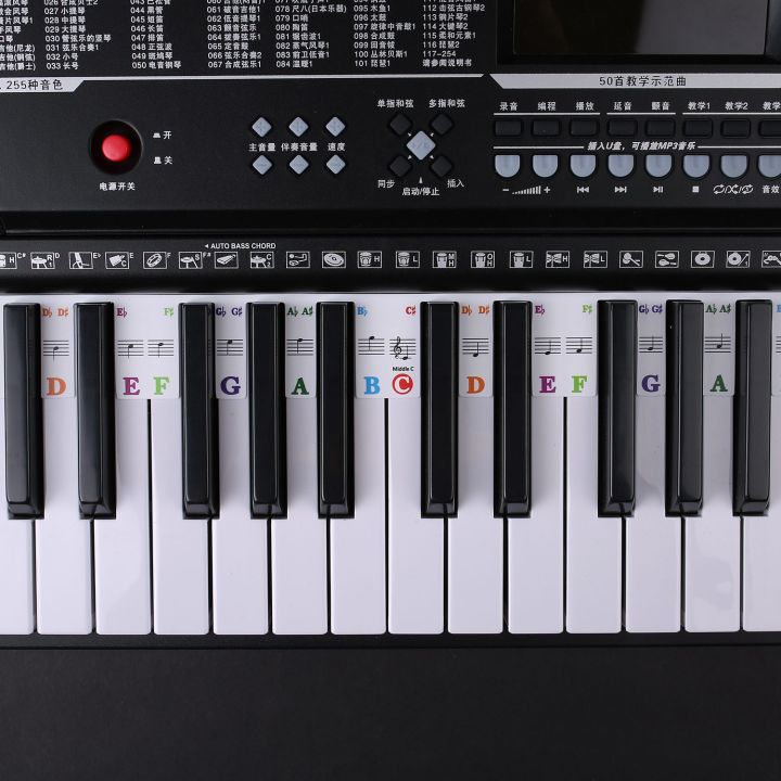 Piano%20Keyboard%20Stickers%20Grand/Electric%20Piano%2088%20Keys%20Stave%20Notation%20Note%20Strip%20Label%20Symbol%20for%20Beginners%20Students%20-%20Image%206