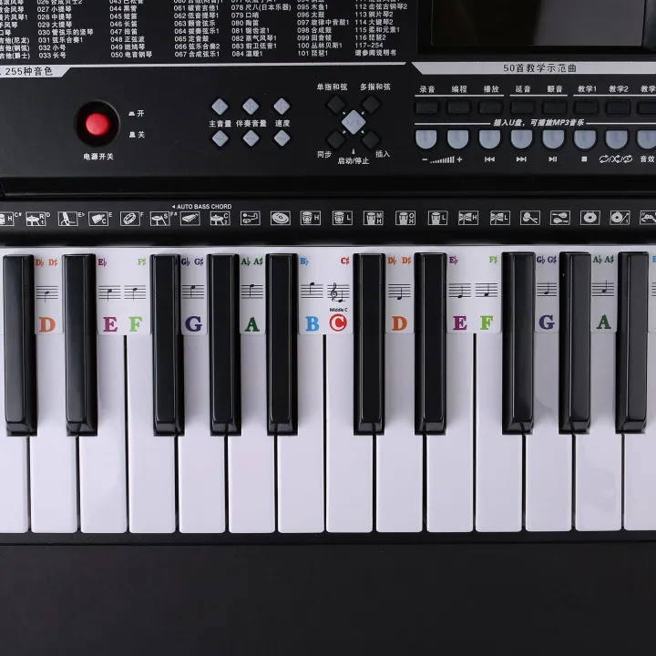 ARELENE%20Piano%20Keyboard%20Stickers%20Grand/Electric%20Piano%2088%20Keys%20Stave%20Notation%20Note%20Strip%20Label%20Symbol%20for%20Beginners%20Students%20-%20Image%207