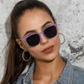 ZEBF-Vintage Square Women Sunglasses Luxury Brand Designer Trend Men Mirror Sun Glasses Retro Female Shades Zonnebril Dames UV400. 