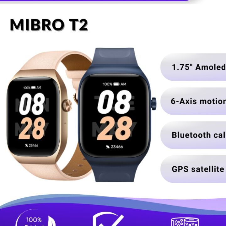Mibro smartwatch T2 Bluetooth Calling with Dual Straps Daraz.lk