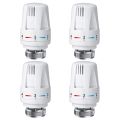 Thermostatic Radiator Valve, 4Pcs Radiator Thermostat Head M30 x 1.5,Thermostatic Valve Head,Standard Radiator Valve. 