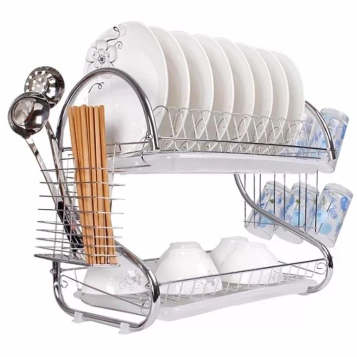 2 Layer Stainless Dish Rack