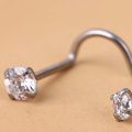 Nose Piercing Exquisite ium Steel Cubic Zirconia Nose Stud. 