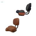 Bike Seat with Backrest, Extra Wide Tricycle Saddle Seat with Back Support, Comfortable Exercise Bike Seat Cushion Replacement, Adjustable. 