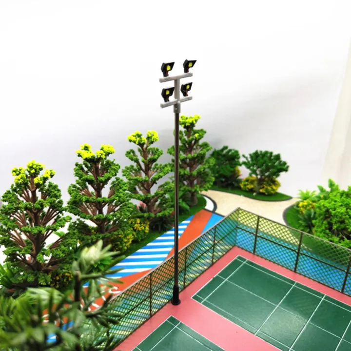Ho Scale Racing Lighting 4 PCS HO Scale Model lighting tower,tower lights Model Lights Layout ...
