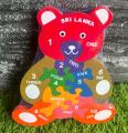 Kids Puzzle Panda/Wooden Elephant Family Puzzle/Numbers/Medium. 