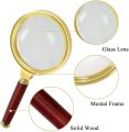 Magnifier 80 mm 10x Magnifying Glass 80mm Diameter Reading Magnifier, Metal Frame Magnifying Lens for Reading Newspaper, Insects, Map, Crossword Puzzle,.... 