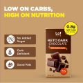 Lo! Foods - Dark Keto Chocolates - 80g | No Added Sugar | Only 0.8g Of Net Carbs Per Serving | Guilt Free Chocolate for Indulgence | Valentine's Chocolate Gift of Dark Chocolates Pack of 2 FROM INDIA (ABR). 