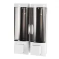 Wall mounted double liquid hand wash 200ml x 2 for hotel use. 