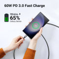 【Type C to C】UGREEN PD 60W 100W USB C to USB Type C Fast Charging Cable For iPhone 16 15 Max Pro Galaxy S25 S24 Ultra Tecon Infinix  Note 30 Pro Itel P40+ Realme 8 Pro Galaxy AI Xiaomi 15 14 Pro Redmi K80 70 Pro. 