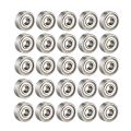 QUANBU 25Pcs 608 ZZ Ball Bearings, 608Zz Metal Double Shielded Miniature Deep Groove Skateboard Ball Bearings (8mm x 22mm x 7mm). 