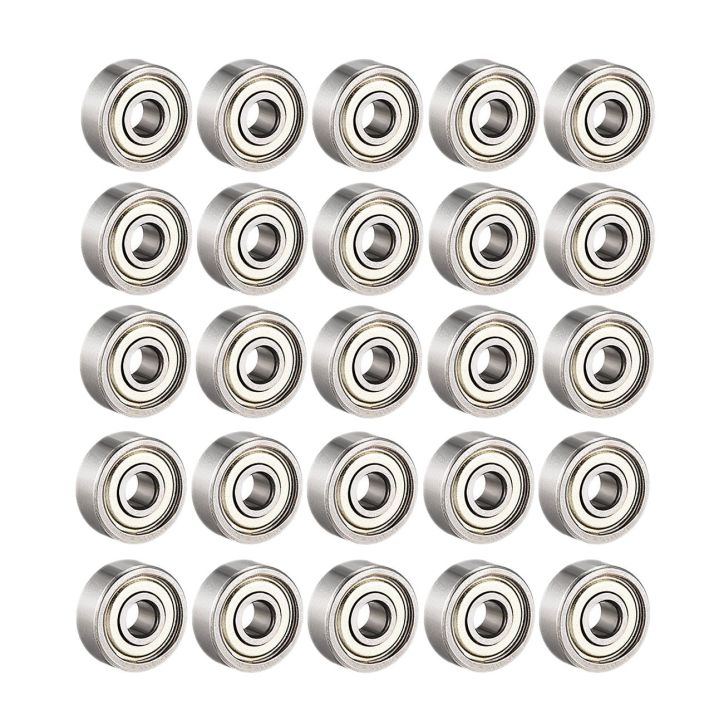 QUANBU%2025Pcs%20608%20ZZ%20Ball%20Bearings,%20608Zz%20Metal%20Double%20Shielded%20Miniature%20Deep%20Groove%20Skateboard%20Ball%20Bearings%20(8mm%20x%2022mm%20x%207mm)%20-%20Image%203