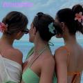 Flower Hair Clip Realistic Gradient Flower Hairpin Small Hair Clip for Women Strong Claw Grip Anti-slip Teeth Lightweight Hair Decoration Tool for Kids Girls Flower Hair Clip. 