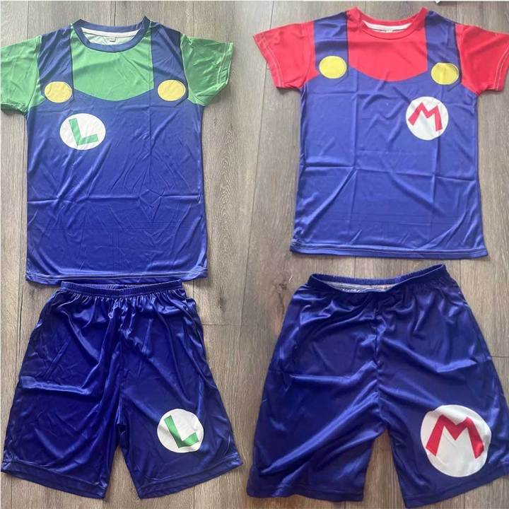3-14%20Year%20Kids%20Girls%20Clothes%20Tops%20Shorts%20Super%20Mario%20Brothers%20Peach%20Princess%20Cosplay%20Costume%20Mario%20T-shirt%20Girls%20Boys%20T%20Shirt%20-%20Image%203