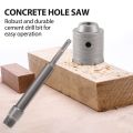 Concrete Hole Saw Kits SDS Plus Shank Wall Hole Cutter Cement Drill Bit Sets(30, 40, 60mm), with 220mm Connecting Rod. 