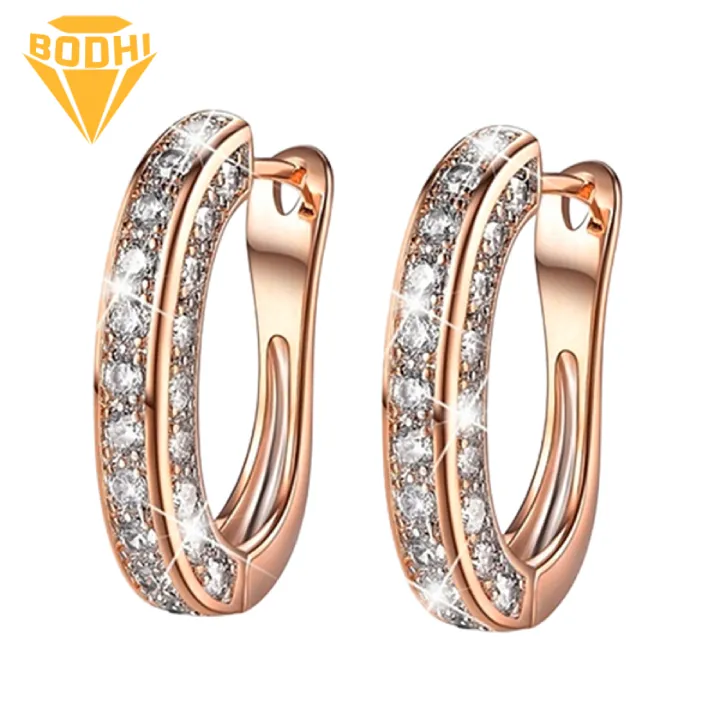 1%20Pair%20Earrings%20Charm%20Attractive%20Ring%20Shape%20Dainty%20Huggie%20Earrings%20for%20Women%20-%20Image%206