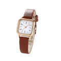 Women Watch Square Dial Adjustable Faux Leather Strap Elegant Minimalistic Gift Fashion Jewelry High Accuracy Metal Dress Wrist Watch for Daily. 