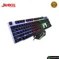 Original JEDEL GK-100 Pro Gaming RGB Keyboard and Mouse Combo 6 Months Warranty [Authorized Dealer]. 