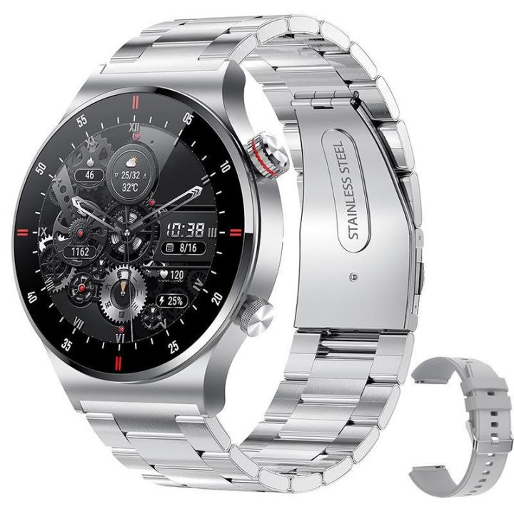 QW33 Metal Calling Smart Watch Men Full Touch Screen Waterproof Sport