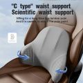 Memory Foam Car Neck Pillow Protective Lumbar Back Support Breathable Car Headrest Cushion Relieve Stress Car Seat PillowShipping Bags. 