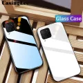 Casinglee For Samsung Galaxy M33 5G case Glass silicon Full Protection Tempered Glass Back cover for Samsung M33 5G Phone cases For girls and Boys. 