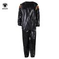Weight Loss Hot Sauna Suits for Women Men Big and Tall Workout Sports Clothing Sweat Gym Set Pants and Top Hoodie Jacket Pvc. 