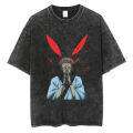 Anime Jujutsu Kaisen Print Tshirt Hip Hop Men Black Oversize T Shirt Streetwear Japanese Casual Cotton Loose Retro T-Shirt. 