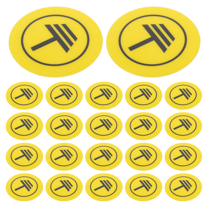 Grounding Point Tags 50 Pcs Grounding Signs Electric Signs Wire Tags Labels Traffic Roadway ...