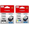 Canon Ink Cartridge 745 S Black and 746 S Colour. 