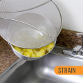 13Inch Stainless Steel Fine Mesh Splatter Screen with Resting Feet Kitchen Oil Spill Prevention Net Cover. 