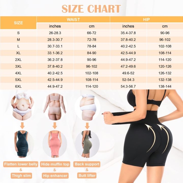 Women%20Hip%20Padded%20Shorts%20High%20Waist%20With%20Hook%20Tummy%20Control%20Panties%20Ass%20Booty%20Enhancer%20Big%20Buttocks%20Brief%20-%20Image%202