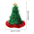 Humorous Christmas Hat Decorative Decorative Christmas Hat Festive Fluffy for Online Work Meetings Crazy Hat Day Christmas Party. 