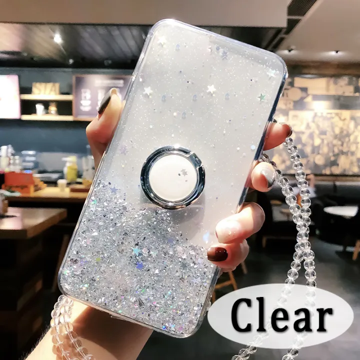 Casinglee%20for%20Samsung%20Galaxy%20A21S%20case%20Shiny%20Ring%20Glitter%20Soft%20Transparent%20Holder%20Stand%20Back%20cover%20with%20String%20for%20Samsung%20A21S%20Phone%20cases%20cover%20Stars%20Moon%20Girls%20-%20Image%202