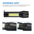 Mini LED Rechargeable Flashlight Light Camping COB Light Flashlight. 