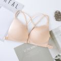 Women's Back Beautify Front Buckle Basic Breathable Push Up Bra. 