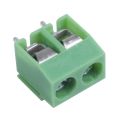 50 Pieces 2 Pin 5 mm Pinch PCB Mount Screw Terminal Block Connector 300V 10A (Green). 