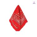 Unisex Cotton Paisley Bandana Scarf - 22x22 Inches, Multi-Purpose. 