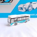 Die Cast Alloy Bus Model Vehicle Metal Toy for Kids 1:64 Scale. 