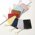 Short purse card holder women mini slim coin wallet ultra thin dompet duit pendek keychain beg duit wanita kecil-lalisa. 